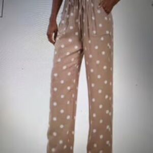 NWT ELIE BY ELIE TAHARI Polka Dot Drawstring Pants Sz S Reg $88